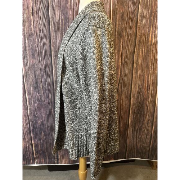 Croft & Barrow Women's Grey Open Cardigan sweater Long Sleeve Size XL - Picture 4 of 8